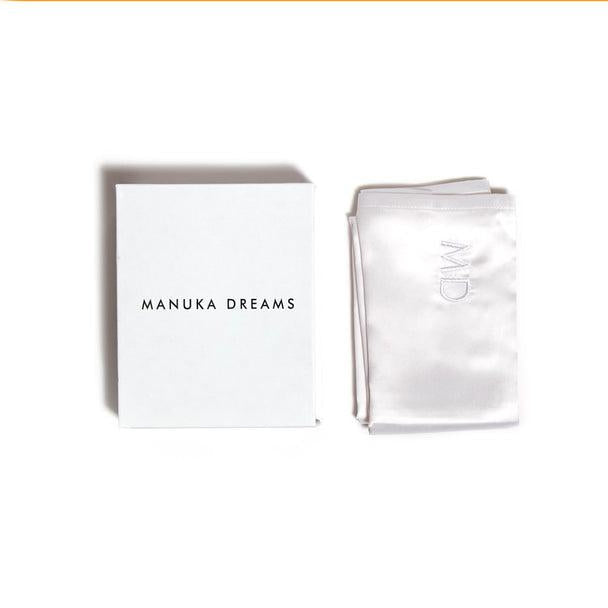 Manuka Dreams - Individual Silk Pillowcase Ivory White