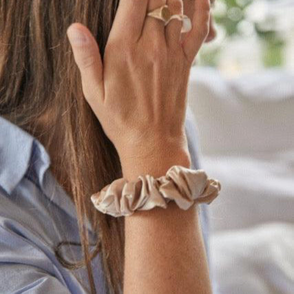 Manuka Dreams - Silk Scrunchie Heaven - Set of Three Large Pure Silk Scrunchies