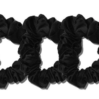 Manuka Dreams - Silk Scrunchie Heaven - Set of Three Large Pure Silk Scrunchies