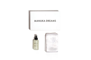 Manuka Dreams- The Signature Sleep Set - One Pure Silk Pillowcase & One Manuka Lavender Sleep Mist
