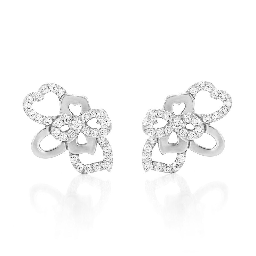 Sutcliffe's Bouquet Transformable gold and diamond earrings