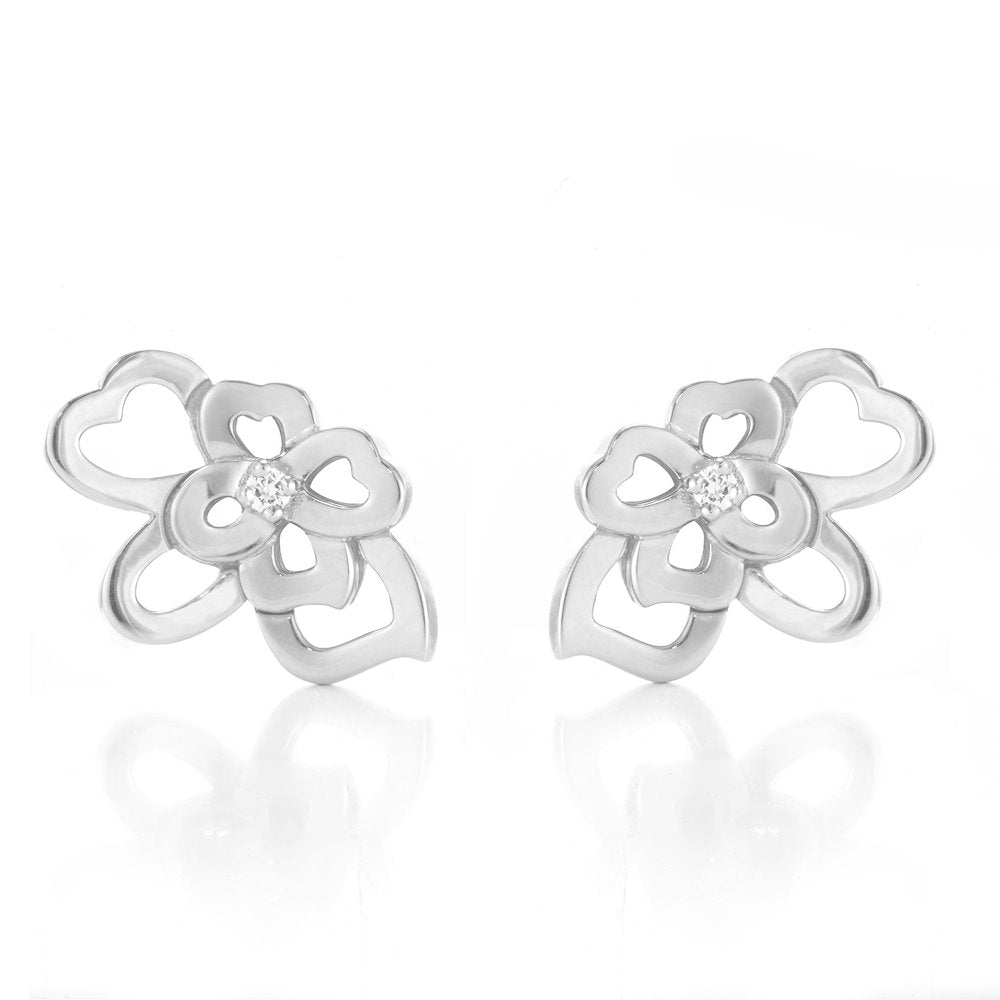 Sutcliffe's Summer Bloom transformable gold and diamond earrings