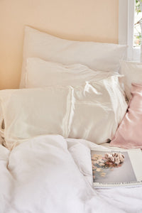 Personalised Monogram Sleep Set - Pure Silk Pillowcase & Manuka Lavender Sleep Mist With Your Name Or Initials