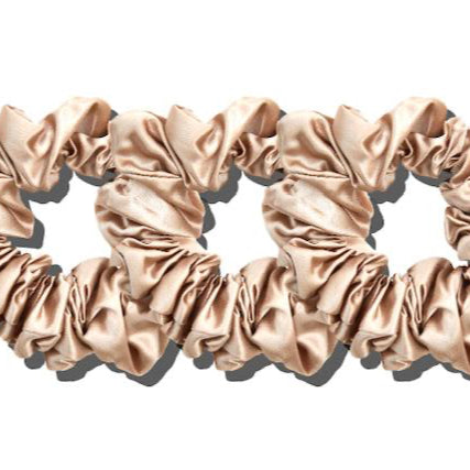 Manuka Dreams - Silk Scrunchie Heaven - Set of Three Large Pure Silk Scrunchies