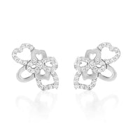 Sutcliffe's Bouquet Transformable gold and diamond earrings