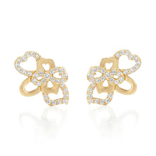 Load image into Gallery viewer, Sutcliffe&#39;s Bouquet Transformable gold and diamond earrings

