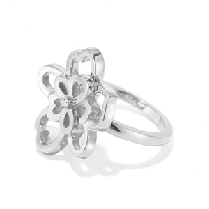 Sutcliffe's Heart - a - flutter Gold and Diamond Ring
