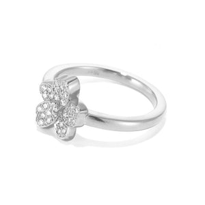 Sutcliffe's Rosa Gold and Pave Diamond Ring